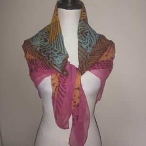 Multicolor Patterned Women's Scarf